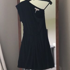 BCBG black one shoulder dress